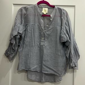 Maeve Ruffle Stripe Top